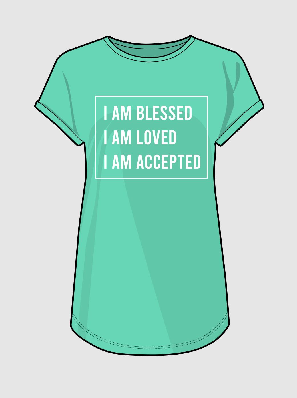 Frauen T-Shirt - I AM BLESSED
