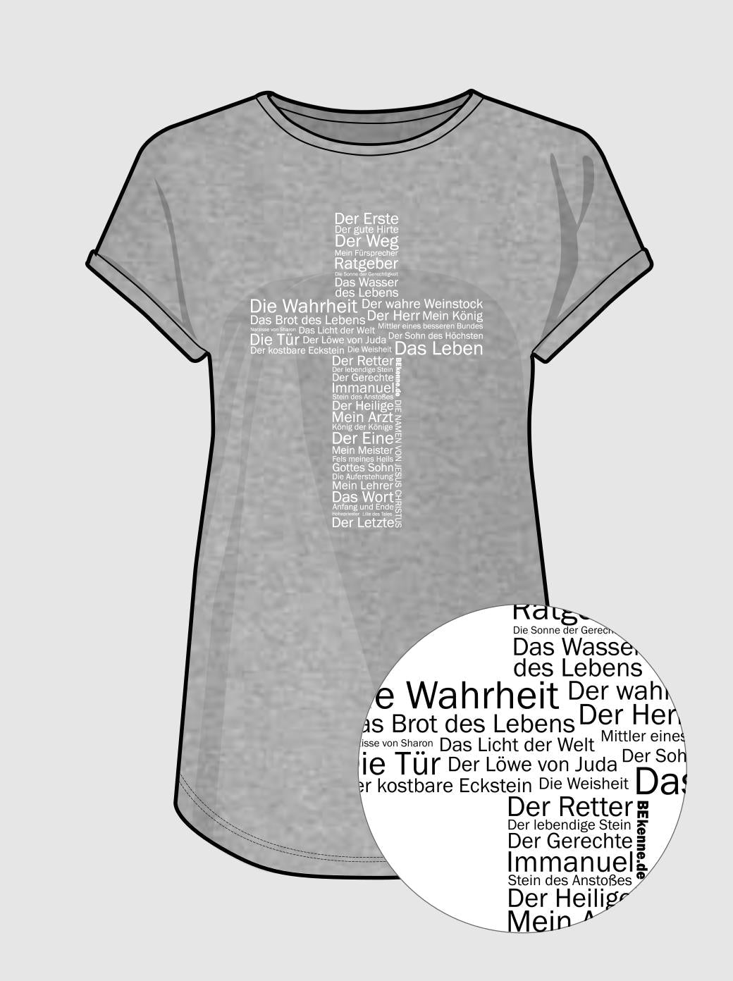 Frauen T-Shirt - Die Namen von Jesus Christus