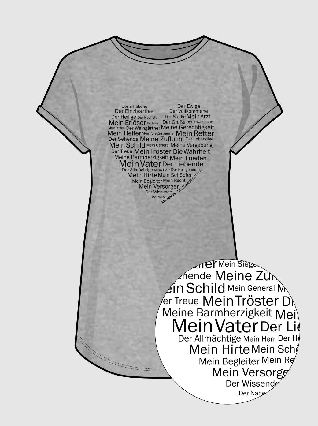 Frauen T-Shirt - Die Namen Gottes